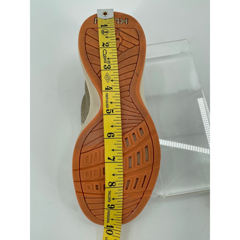 Kuru Womens Slip On Sneakers 5.5 Taupe Orange Nova Knit Walking Comfort Shoes - Picture 10 of 12